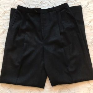 Barry Bricken dark gray midweight wool slacks